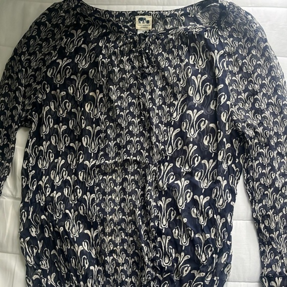 john robshaw for lucky brand - sheer blouse
